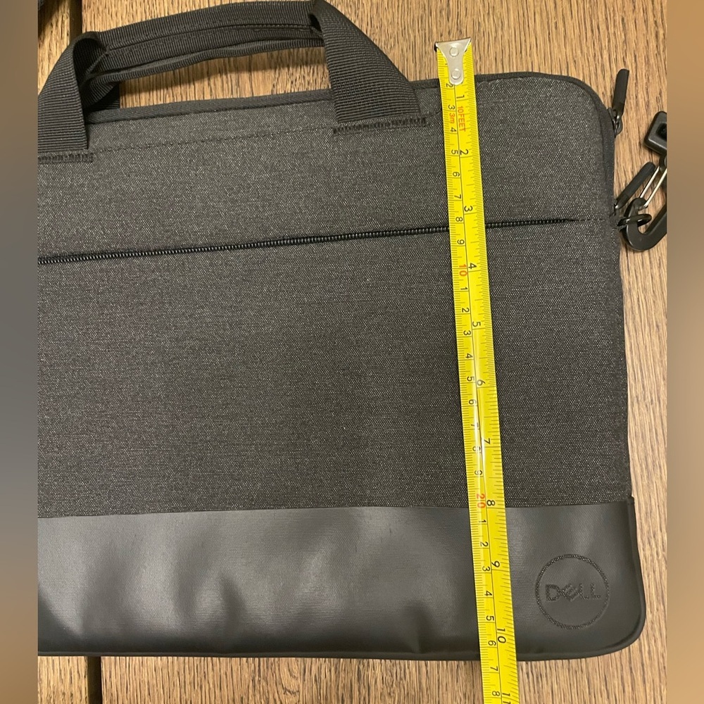 DELL Black & Dark Grey Laptop Bag. Measurements in pictures. - Picture 3 of 9